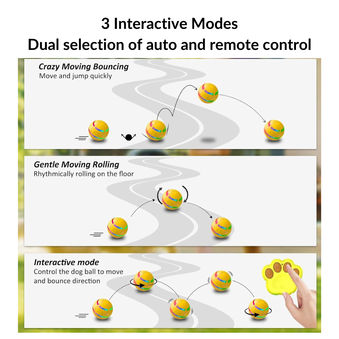 Interactive Dog Toy Ball with Remote Control (๐๐ฑ๐ฑ ๐๐๐ฒ๐บ๐ ๐๐ถ๐ฎ ๐๐ฎ๐ฟ๐ ๐๐ฑ๐ฑ-๐ข๐ป๐ ๐๐ผ ๐๐ฒ๐ ๐ฐ๐ฌ% ๐ข๐๐!)