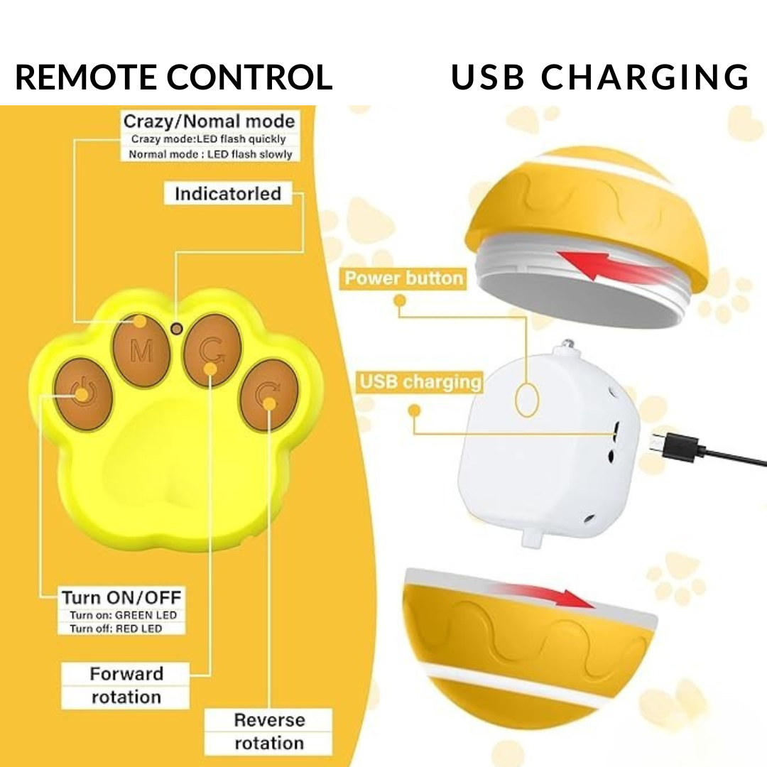 Interactive Dog Toy Ball with Remote Control (๐๐ฑ๐ฑ ๐๐๐ฒ๐บ๐ ๐๐ถ๐ฎ ๐๐ฎ๐ฟ๐ ๐๐ฑ๐ฑ-๐ข๐ป๐ ๐๐ผ ๐๐ฒ๐ ๐ฐ๐ฌ% ๐ข๐๐!)