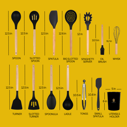 14 pcs Silicone Cooking Utensils Set